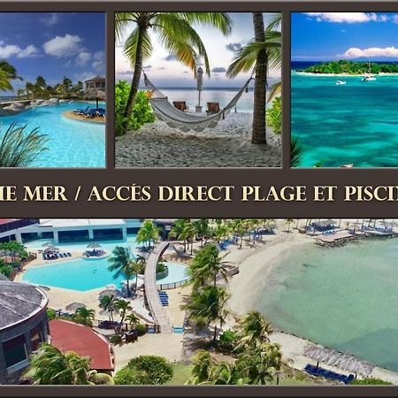 Vue Mer&Accès Direct à la Plage avec Magnifique Piscine Saint-Francois (Grande-Terre) Exterior foto