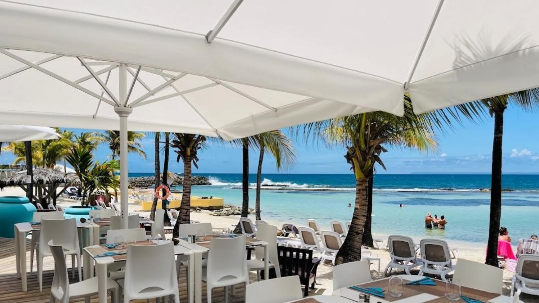 Vue Mer&Accès Direct à la Plage avec Magnifique Piscine Saint-Francois (Grande-Terre) Exterior foto